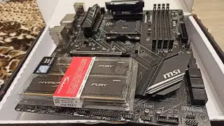 Купил мат плату MSI X470 Gaming Plus max и оперативную память Kingston XyperX 3000 Mhz 16 Gb