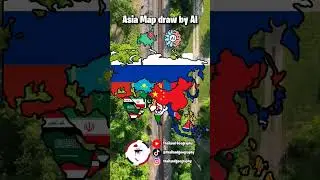 Asia Map draw by AI