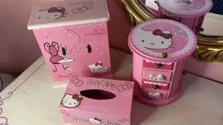 Hello kitty Drawer+Organizer+Tissue box#viral #trending #viralvideo