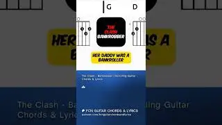 The Clash - Bankrobber | Scrolling Guitar Chords & Lyrics #chordsandlyrics  #80s #backingtrack