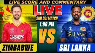 🔴Srilanka vs Zimbabwe Live 2nd Odi, SL vs ZIM Live Cricket Scores & Commentary, Sl vs Zim Live Match