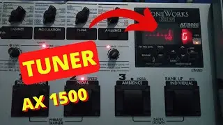 2 Cara menggunakan TUNER efek gitar korg ax 1500, pemula wajib tau