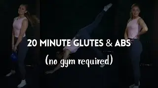 20-Minute Glute & Core Workout at Home | Dumbbells OR Bodyweight | GREENFIT