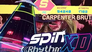 Spin Rhythm XD- Inferno Galore by Carpenter Brut (custom chart)- XD Difficulty, FC/S Rank