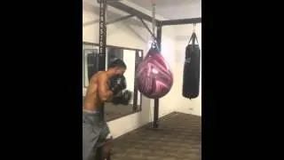 2014 Ringside Champ, Michael Dutchover on the Aquabag