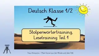 Deutsch Klasse 1/2: Stolperwörter Leseübung / Lesetraining / Leseförderung Teil 1, mit „Learningapp“