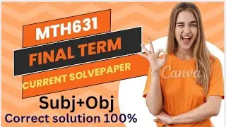 Mth631Current paper Solution. Mth631 current paper.