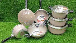 marble coated 21pcs set |Home selection| crockery products