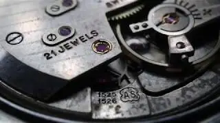 AS1525 Swiss mechanical watch movement - in 1080p macro