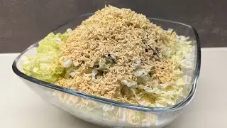 Salat mit Chinakohl und vielen Kernen ❤️ sowas von lecker und einfach! Salat Rezepte