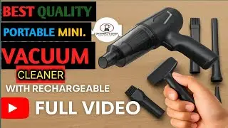 Best Quality Portable Mini Vacuum Cleaner | Powerful Rechargeable Vacuum | Full Review & Testing