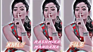 Rashmika Mandana💖new trend🥵xml present|alight motion editing video xml📉present by||gaming with karan