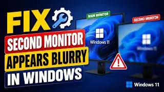 Solution : Second monitor appears blurry in Windows