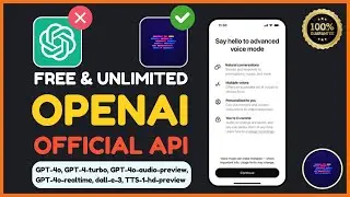 How to Get Unlimited Free Access to OpenAI Official API || Free API Key || DevsDoCode