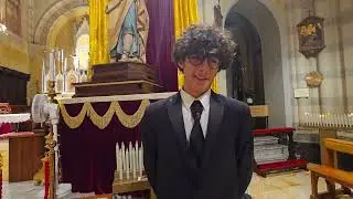 Daniele Delli Carri a conclusione del concerto da lui diretto nel giorno della festa di San Michele