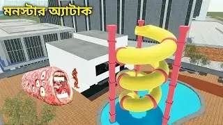 💥New update | Giant Franklin alien attack || Indian bike driving 3D