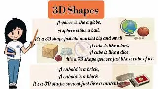 3D Shapes Rhymes for Kids #Rhymes #kidslearning #nursery #ukg
