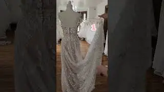 Wedding Dress Train Options. One Dress with different styles.