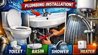 Bathroom Plumbing Installation | Toilet, Basin, Shower & Heater