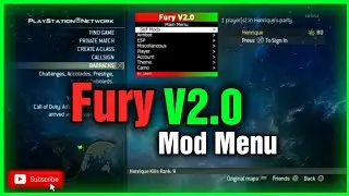 [MW3/1.24/PS3] Modern Warfare 3 Fury V2.0 Mod Menu Non-Host SPRX + Download Free