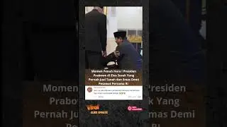 Momen Haru Pak Prabowo Ketika Bertemu Dengan Seorang Pahlawan Veteran