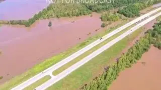 08-22-2017 Overland Park, KS & Paola, KS - Drone Video Of The Deadly Flooding Today