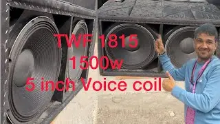 Studio Master TWF 1815 1500w Speaker unboxing and sound check @Kishorsoundcabinet