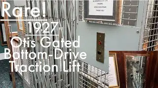 Rare!: 1927 Waygood-Otis Gated Bottom-Drive Traction Lift @ The Walpole Bay Hotel, Margate