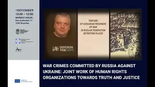 Live Stream of the event in Brussels &ldquo;War crimes committed by Russia against Ukraine