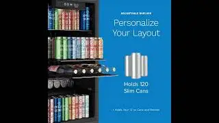 Review:HomeLabs Beverage Refrigerator &ndash; 120-Can Mini Fridge with Glass Door for Office, Bar & Home