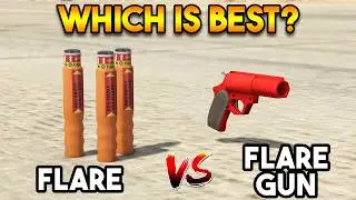 GTA 5 ONLINE : FLARE VS FLARE GUN (WHICH IS BEST?)