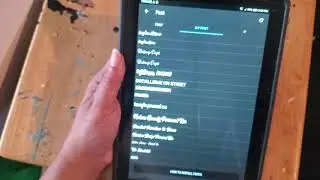 Creating text with shadows on the Phonto app.
