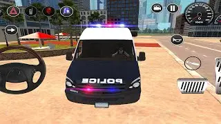 American Police Van Driving: Offline Games No Wifi - Android Gameplay