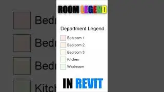 Colorful Room Legends In Revit