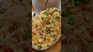 fried rice এর সাথে garlic chicken #dailyvlog #food #minivlog #foodie #ytshorts #short