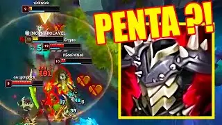 708 Armor Rammus Vs 5 AD Solo Pentaki... wtf why?!