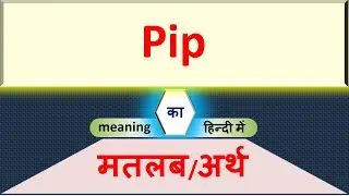 Pip   Meaning In Hindi | Pip   Ka Hindi Me Matlab Kya Hota Hai | English to Hindi Word Meaning