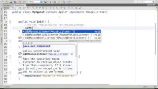 Mouse Event Handling