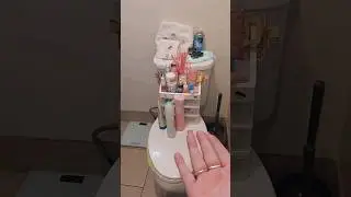Husband cleaning my bathroom #sahw #husband #cleaning #furrbabies