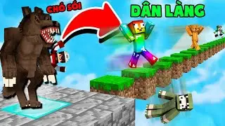 MINI GAME : CHÓ SÓI VÀ DÂN LÀNG ** NOOB LÀ DÂN LÀNG SỐNG LÂU NHẤT TRONG MINECRAFT ??