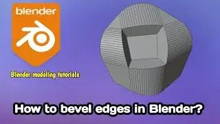 How to make Concave bevel profile in Blender | Blender modeling tutorials