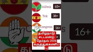 Tamilnadu assembly election 2026🎉 #thalapathy​​​  #tvk​​​ #mkstalin​​​  #dmk​​​ #politics​​​