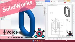 SolidWorks | 3D CAD EXERCISES 75 | StudyCadCam | Solution Tutorial |