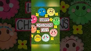 Latest children&rsquo;s Day display boards | Bulletin board for children&rsquo;s day | Display Board decorations