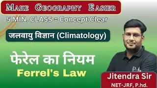 ferrel's law फेरेल का नियम  Climatology | जलवायु विज्ञान #jitendrasir #MGE