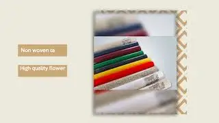 Flower pattern non woven table cloth