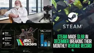 Steam Sets Revenue Records In December With Arc Raiders. New CCU Peak. Almost 42 Million.
