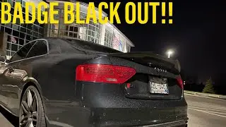 Audi S5 Black Badges Install