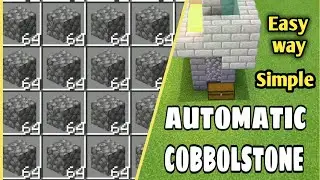 How to make a automatic cobblestone generator in Minecraft | Hindi |