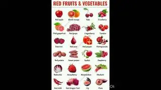 red fruits and vegetables #redfruits #fruits #vegetables #redfruitsandvegetables
